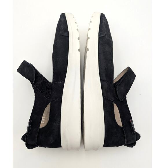 Mephisto Marsia Mary Jane Flat Shoes Women's Black/White Sz US10.5 Fits Like 9.5 - Picture 6 of 11